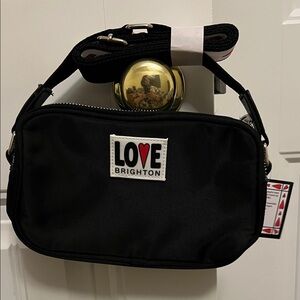 Brighton Black 'LOVE' Logo Crossbody